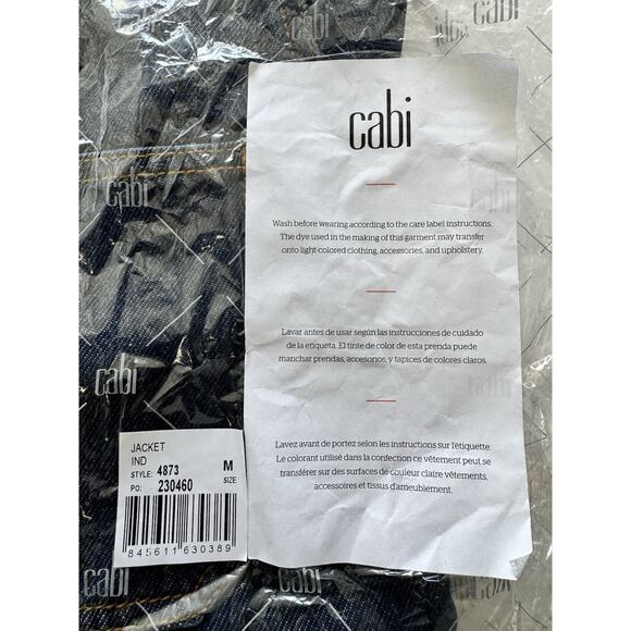 Cabi Fall 2025 Barn Jacket Size M STYLE: 4873 Indigo NWT - Picture 4 of 5